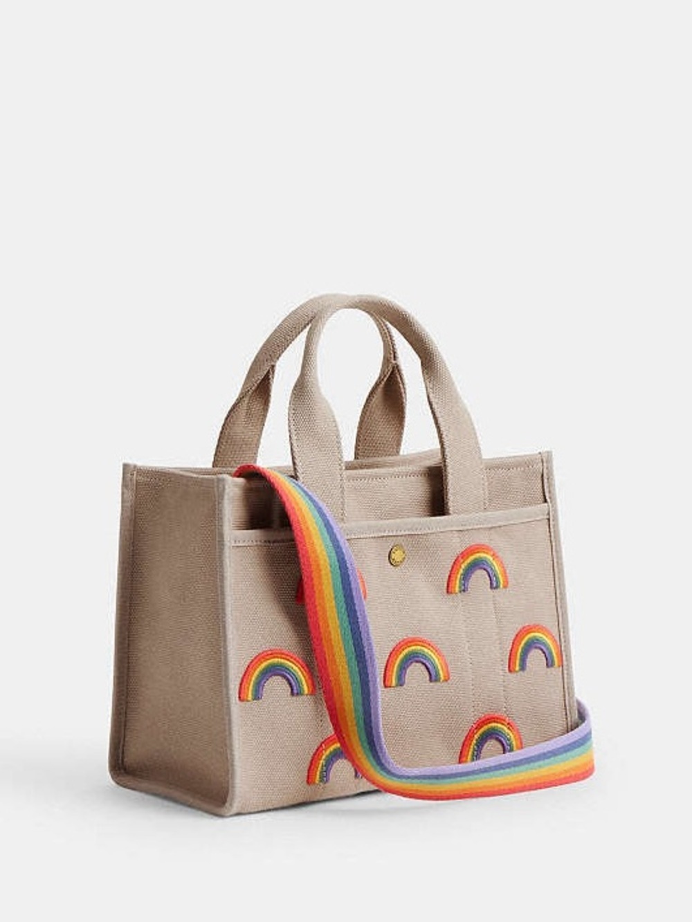 Coach Cargo Tote Bag 26 With Rainbow - Picture 2 of 12